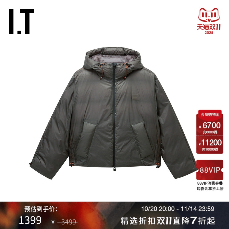 ITRAINS拉链连帽夹克个性户外感