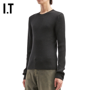 IT OUR LEGACY男装修身罗纹针织衫新款简约质感羊毛衫薄毛衣4253C