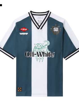 IT OFF-WHITE c/o VIRGIL ABLOH™男装条纹短袖T恤新款运动球衣风