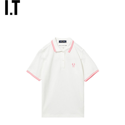 IT CDG COMME des GARCONS GIRL女装短袖polo衫新款清爽活力上衣