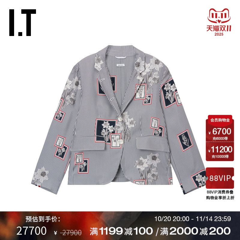 ITTHOMBROWNE竖条纹西装夹克
