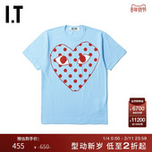 CDG GARCONS川久保玲秋男装 PLAY COMME des 圆领短袖 T恤