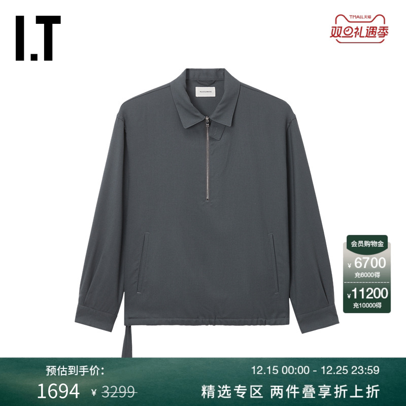 ITMARKAWARE半拉链翻领夹克