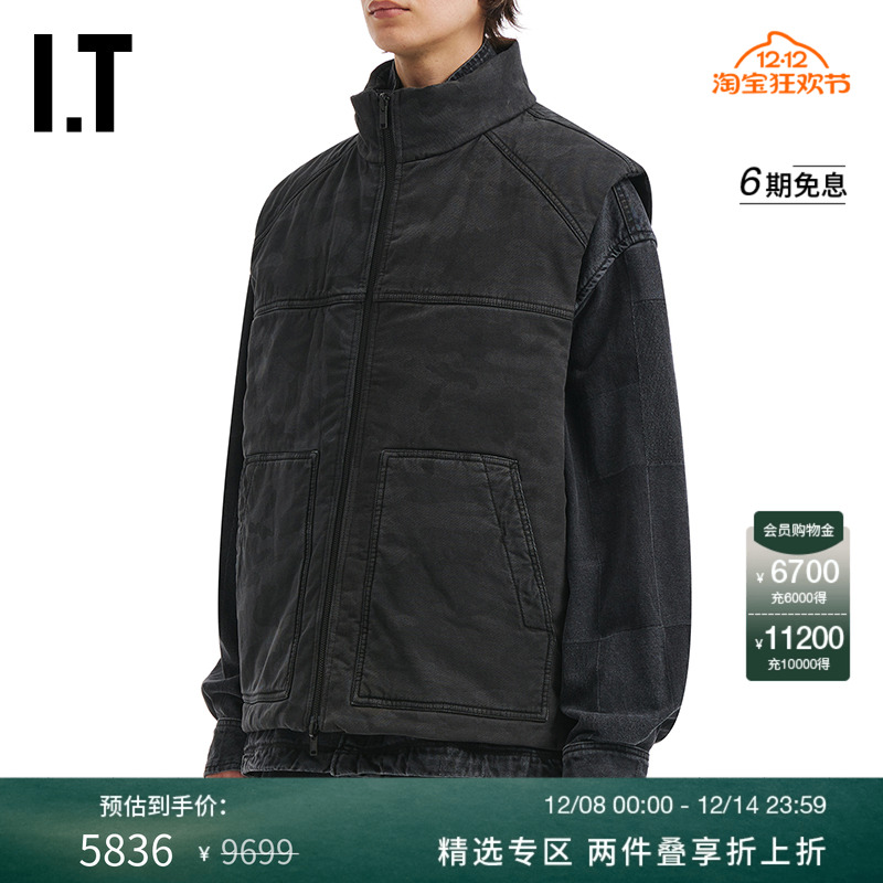 ITJUUN.J立领拉链马甲