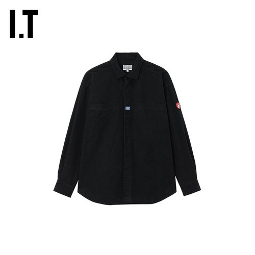 ITC.E宽松翻领长袖衬衫