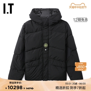 ISLAND男装 连帽拉链羽绒服新款 STONE 温暖有型羽绒外套542719M