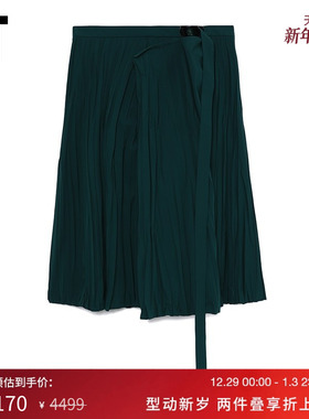 IT TOGA ARCHIVES女装叠层半身裙新款优雅褶皱纹理中长裙2JG061XL