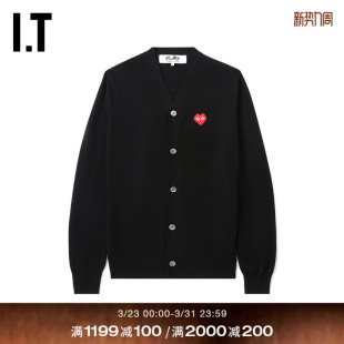 CDG GARÇONS川久保玲INVADER联名男装 PLAY des 针织开 COMME