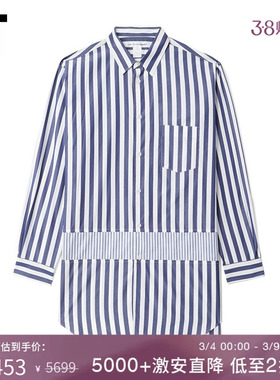 IT CDG COMME des GARÇONS SHIRT男装中长款条纹衬衫时尚潮男衬衣