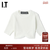 ANDREA 合身短款 ADAMO女装 中袖 罗纹上衣性感时尚 露脐装 0574XI