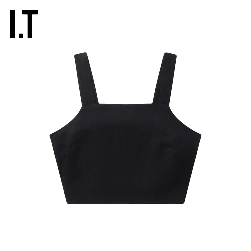 ITLVIR短款吊带上衣简约时尚