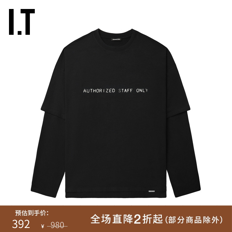 ITGROUNDZERO假两件长袖T恤