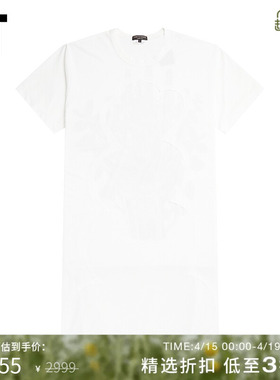 IT CDG COMME des GARÇONS HOMME PLUS男装中长款短袖T恤图案印花