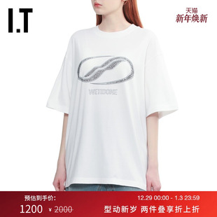 T恤新款 时尚 个性 饰半袖 廓形短袖 logo图标装 738UWH We11Done女装