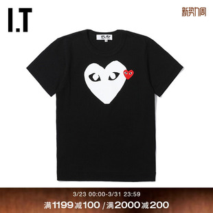 GARÇONS PLAY女装 短袖 新品 des T恤2019秋季 爱心印花11 COMME