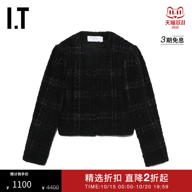 ITIRO格纹花呢夹克时髦精致