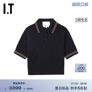 Lim女装 活力上衣704682XP 3.1 时尚 新款 收腰短袖 Phillip polo衫