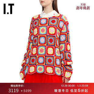 des COMME GARCONS GIRL女装 彩色钩针编织毛衣钩花针织衫 CDG