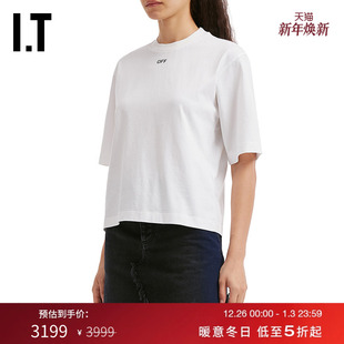 花卉箭头图案短袖 OFF T恤 新款 WHITE ABLOH™女装 VIRGIL