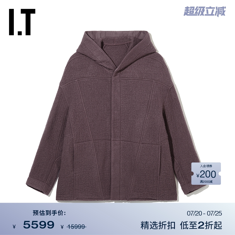 ITRickOwens毛呢连帽夹克