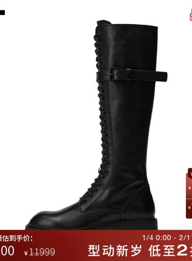 IT Ann Demeulemeester女款高筒靴帅气时髦骑士靴小腿靴C02380J
