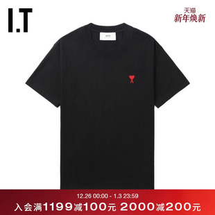 T恤新款 圆领短袖 基础日常款 爱心logo装 UTS724MN 饰半袖 AMI男装