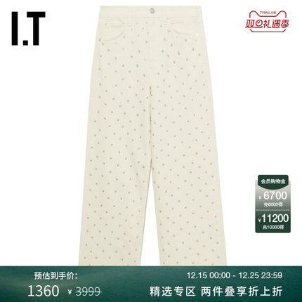 IT rag & bone女装宽松牛仔长裤新款时尚摩登九分露踝裤EC2914XO