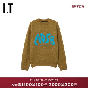 IT Andersson Bell女装圆领针织衫新款复古时尚宽松毛衣1413MBXQ