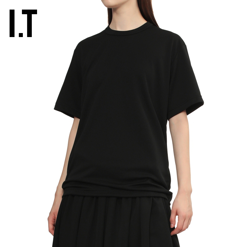 IT宽松纯色短袖T恤简约休闲风