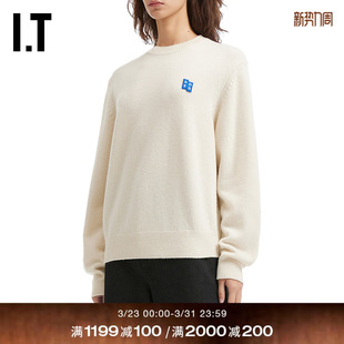 新款 圆领针织衫 error女装 简约气质纯色针织毛衣0101OTXP ADER