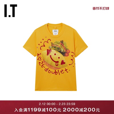 ITdoublet合身短袖T恤