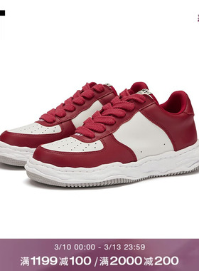 IT Mihara Yasuhiro男款厚底运动鞋新款街头活力拼色板鞋8FW706MM