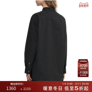 IT JUNYA WATANABE WOMEN女装长袖衬衫新款简洁通勤纯色翻领衬衣