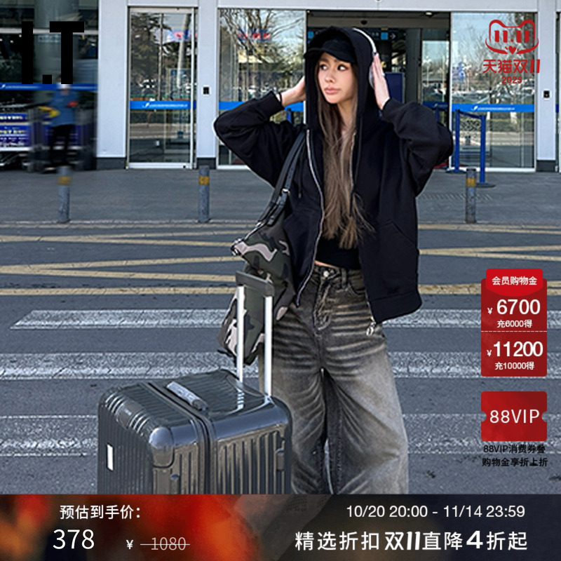 ITGROUNDZERO宽松牛仔长裤