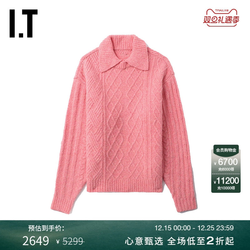 ITADERerror翻领针织衫