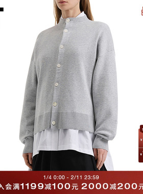 IT Nagonstans女装小高领针织开衫新款简洁气质薄外套870281XQ