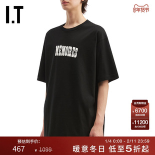 IT uniform experiment男装短袖T恤新款简约潮流印花半袖252033MP