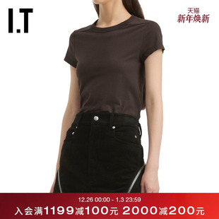 Rick 简约基础款 Owens女装 T恤新款 纯色内搭0235JAAP 合身短袖