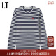 CDG GARCONS川久保玲情侣条纹长袖 PLAY COMME des T恤清爽时尚