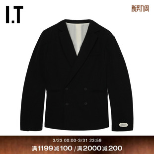 夹克新款 翻领西装 复古质感双排扣西服外套611541 JACQUEMUS男装