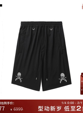 IT MASTERMIND WORLD|roar roarguns联名男装运动短裤宽松直筒裤