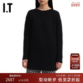 OFF WHITE™女装 中长款 圆领针织衫 纯色毛衣