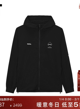 IT F.C.REAL BRISTOL男装连帽拉链夹克新款休闲户外风纯色薄外套