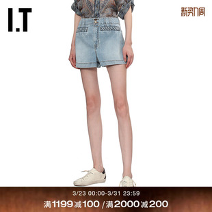 ZIMMERMANN女装 休闲风水洗磨白牛仔裤 牛仔短裤 时尚 2727AR 新款