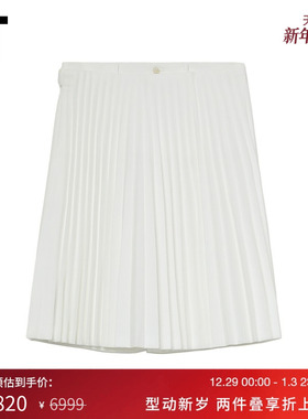 IT CDG COMME des GARCONS HOMME PLUS男百褶拼接百慕大短裤西裤