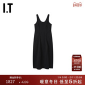 收腰廓形背心裙833081XP 吊带连衣裙新款 Nagonstans女装 无袖