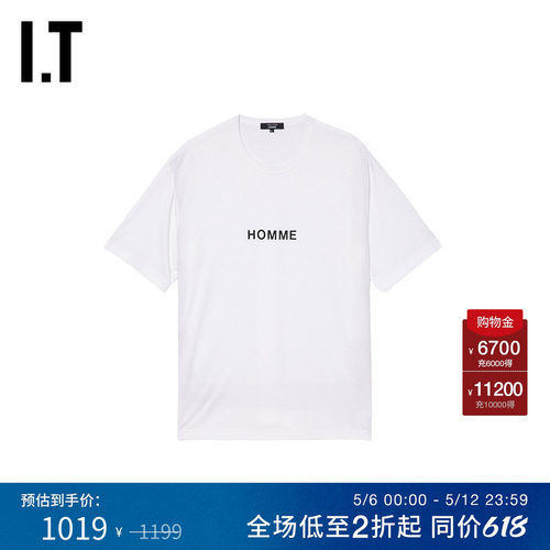 IT宽松短袖T恤简约基础款半袖