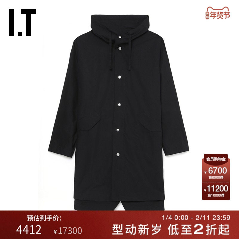 IT JIL SANDER男装连帽薄外套新品街潮型男中长款夹克AA0008MK,男装,夹克,淘宝优惠券,粉丝福利购,淘宝优惠卷