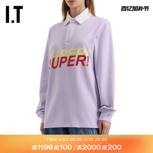 ITJWAnderson拼色长袖polo衫