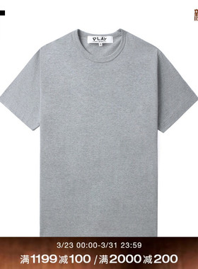 IT CDG PLAY COMME des GARCONS川久保玲情侣款合身基础短袖T恤
